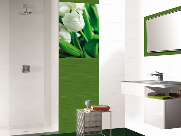 Зеленая ванная, какой вариант больше нравится?
