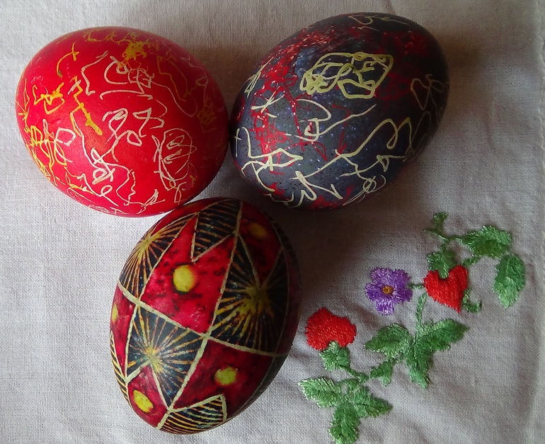 Писанки с ребенком.