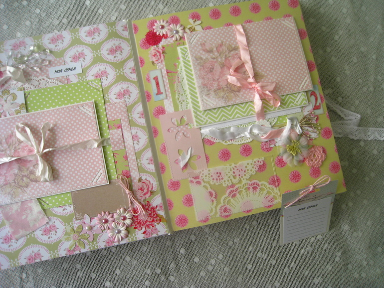 Очень нежный альбом в стиле Тильда для малышки Машеньки!