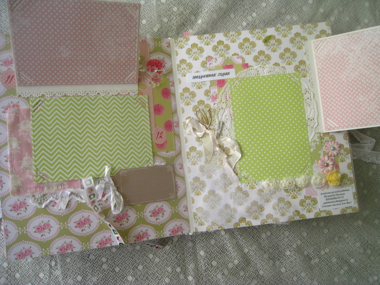 Очень нежный альбом в стиле Тильда для малышки Машеньки!