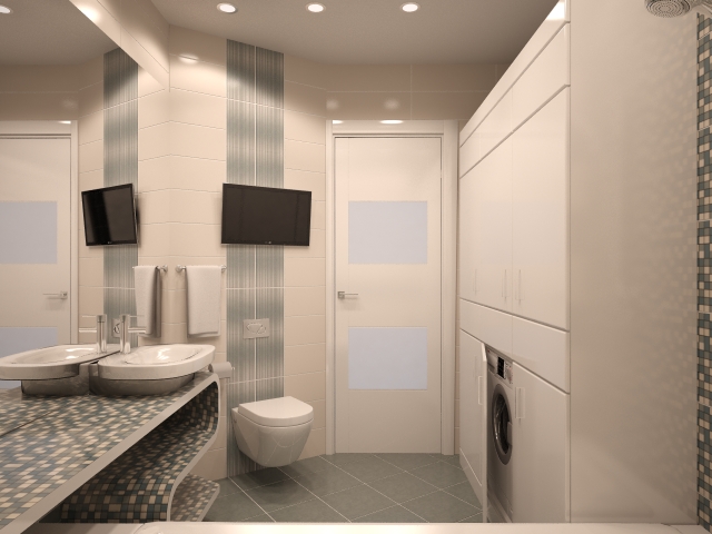 Санузел с ТВ