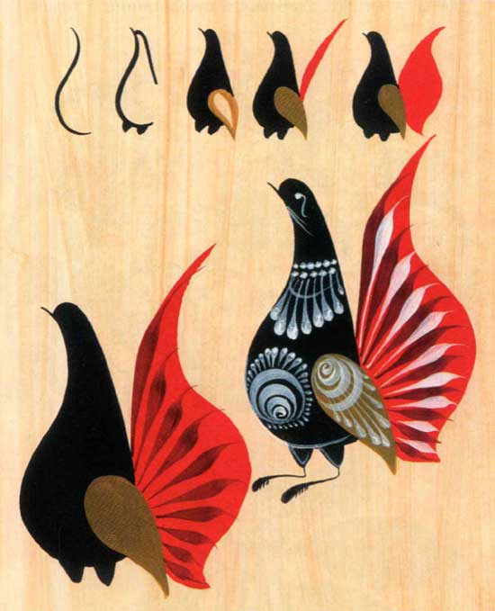 Мастер-класс "Городецкая роспись" детям от 10-15