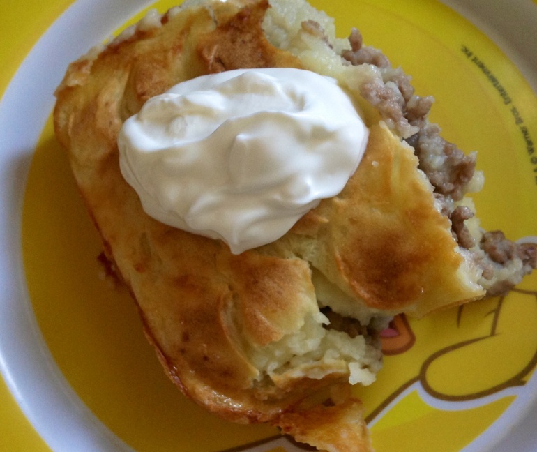 Запеканка картофельно-мясная.