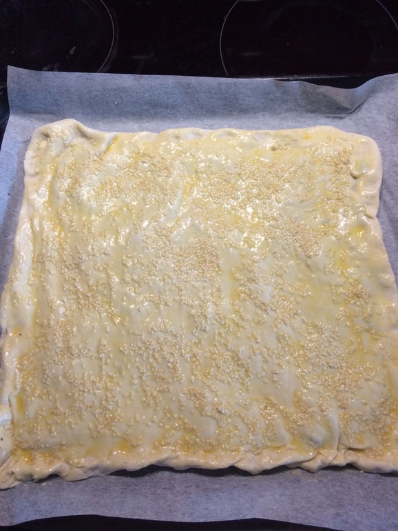 Пирог с зеленым луком