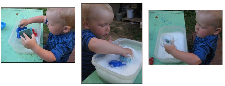 Развивающие игры с губкой для мытья посуды