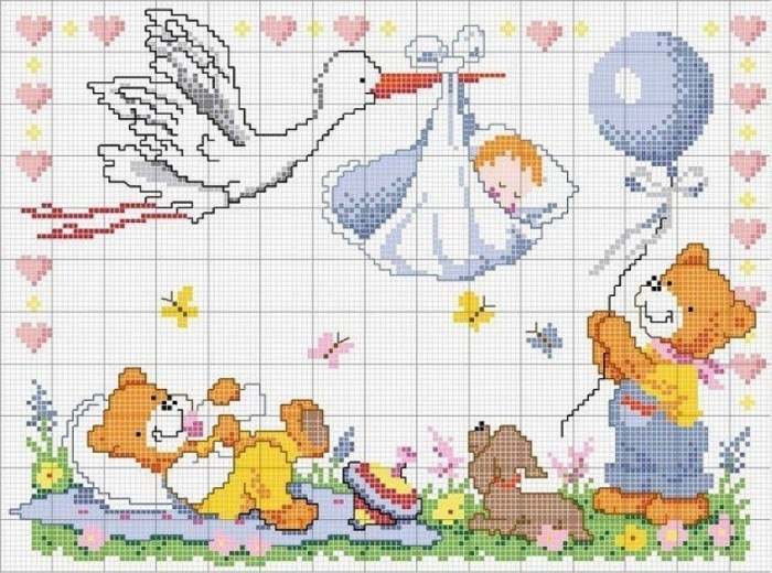 Вышиваю на заказ детские, свадебные метрики многое другое)