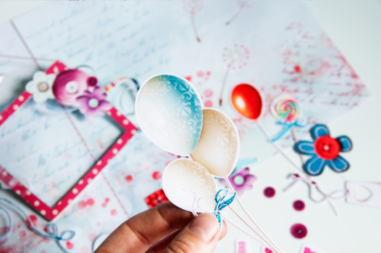 Процесс работы над mini скрап-альбомом