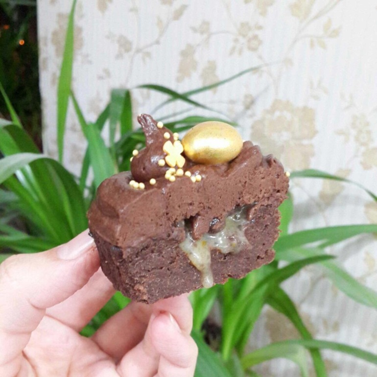 Шоколадные капкейк с шоколадным кремом...