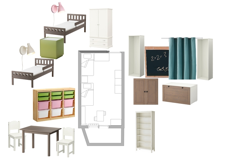 Детская для разнополых двойняшек