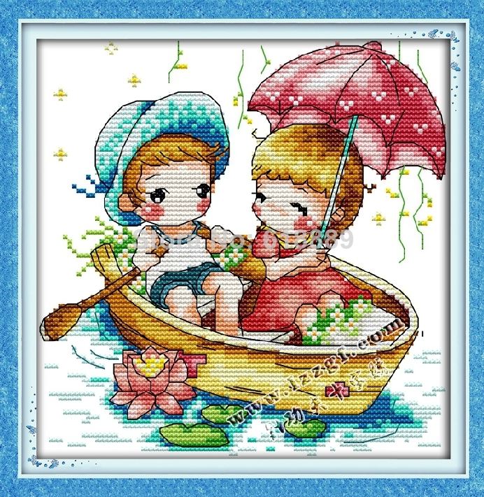 Наборы для вышивания крестиком с БЕСПЛАТНОЙ доставкой почтой.