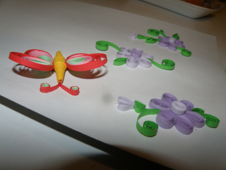 Первые пробы в квиллинге