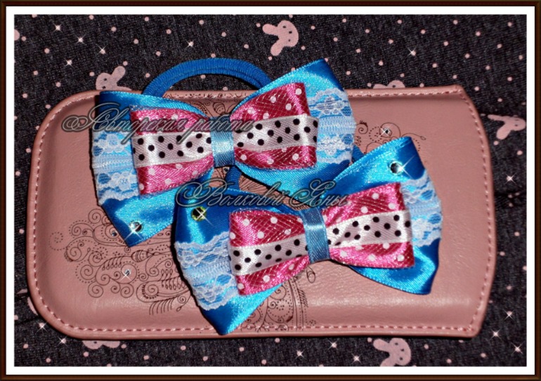 Резиночки и заколочки для принцесс.Авторская работа