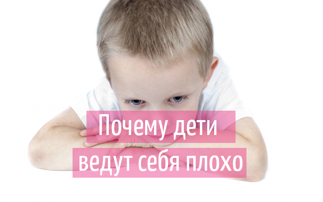Нет плохих детей. Дети плохо ведут.