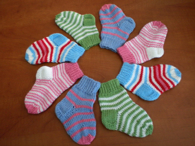 Вязание для детей носки