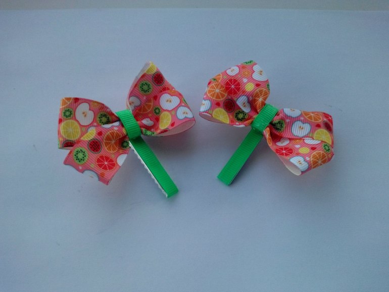 Бантики из репсовых лент