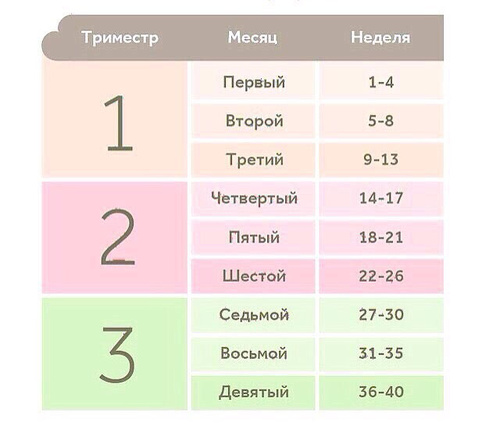 29-32 недели беременности