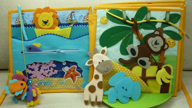 Развивающая книжка в виде сумочки!