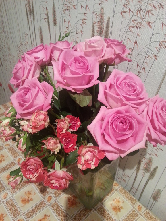 Мои букеты на день рождение!!!!!!