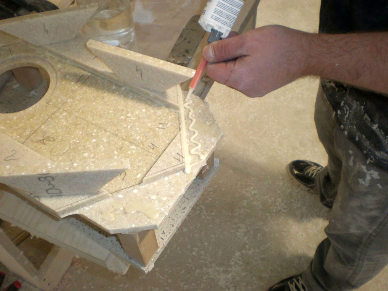 изготовление столешниц из искусственного камня своими руками