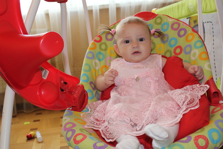 Нам 6 месяцев!Выросла моя принцесска!