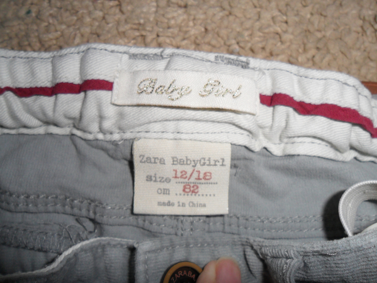 Брюки ZARA для малышки)