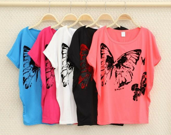футболки с бабочками, цена 395 руб! сразу на ваш адрес!