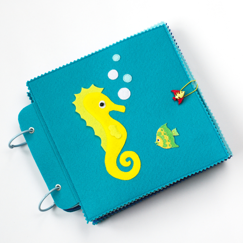 Развивающая книжка Морская, 8 страниц 20*20 см