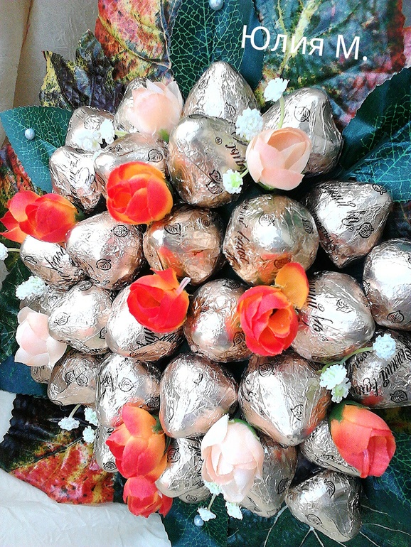 Всё мечтала сделать такой букет)))))))