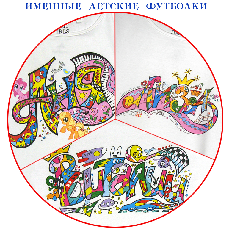Именные подарочные детские футболки
