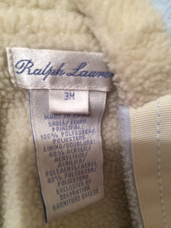 Флисовый комбинезон Ralph Lauren 3 мес