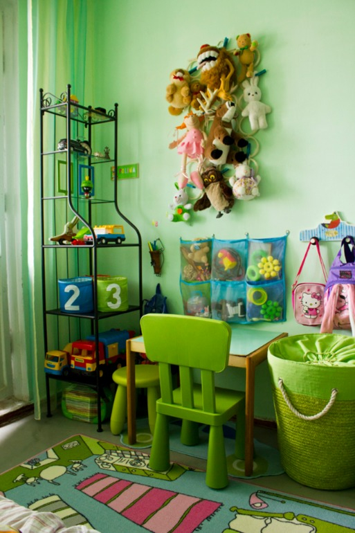 Однокомнатная в зеленых тонах