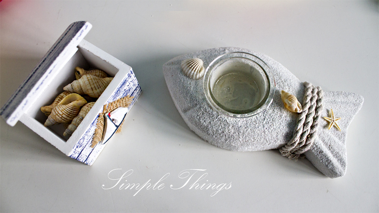 Деревянный ящик. Море. Wood Box Sea. Simple Things Shop