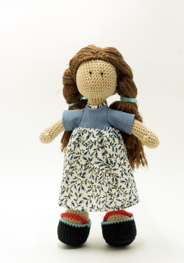 Вязаная кукла ручной работы doll4you
