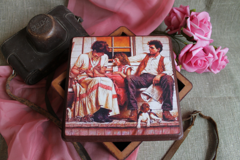 Декупажный конкурс "Мама, папа, я - дружная семья!"