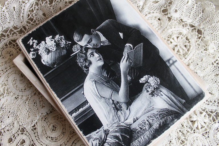 Декупажный конкурс. Тема - монохром/сепия