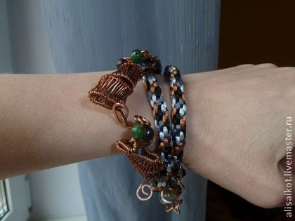 Браслет ручная работа техника кумихимо
