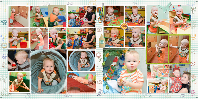 Несколько моих разворотиков