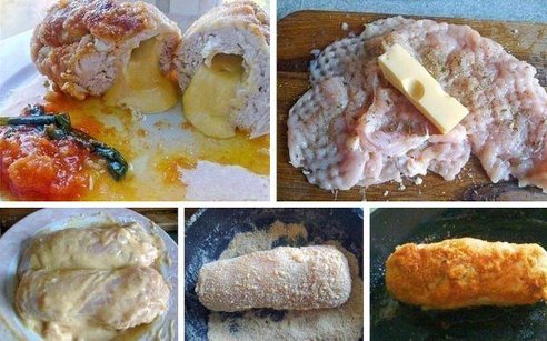 Куриный рулетик с сыром