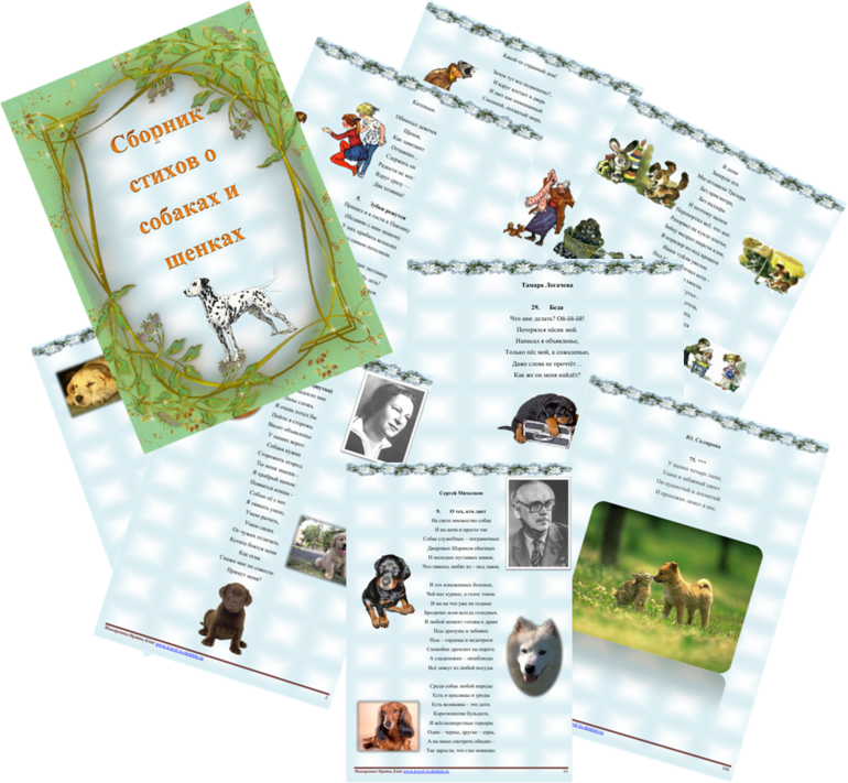 Сборник стихотворений о собаках и щенках