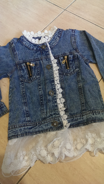 оригинальное фото. Детские джинсовые курточки.