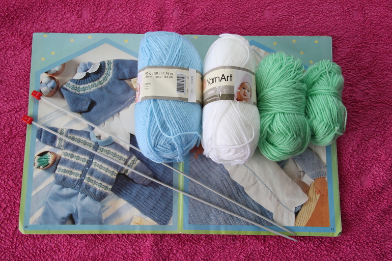 Жакет с жаккардовыми полосами