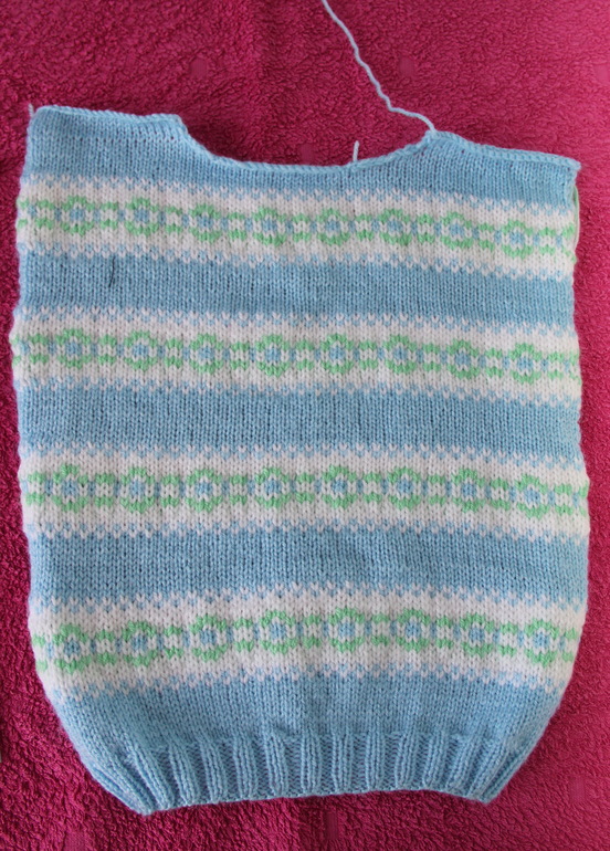 Жакет с жаккардовыми полосами