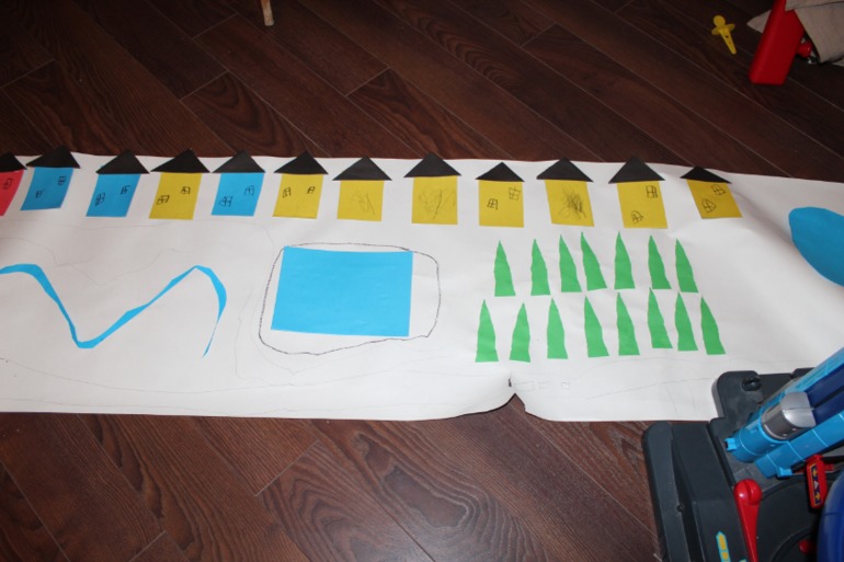 Насооружали город