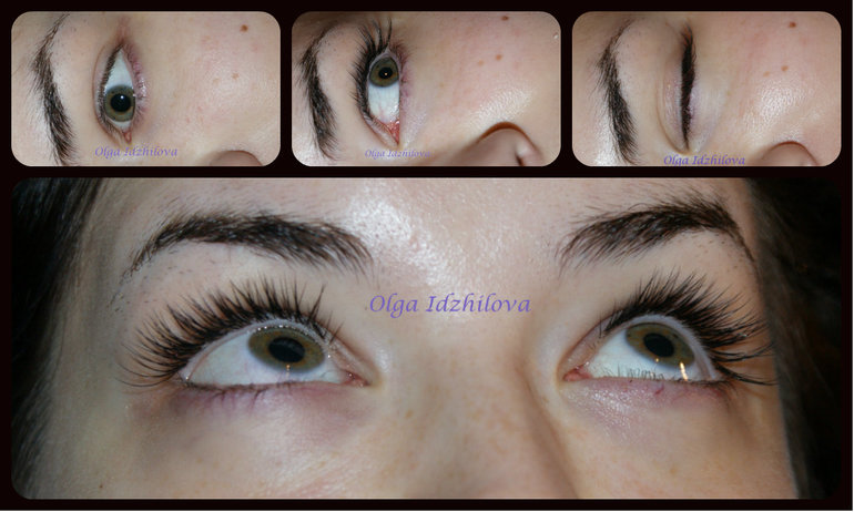 Моя первая работа. Реснички для сестрички)))