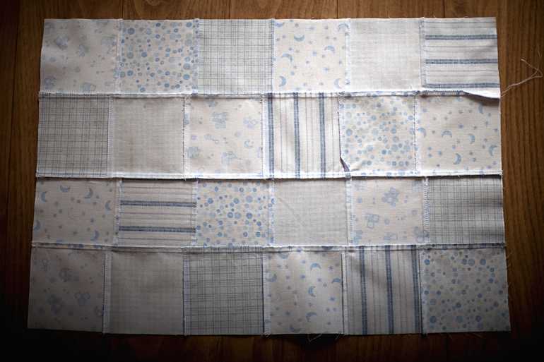 Первый блин комом( Наволочка пэчворк.