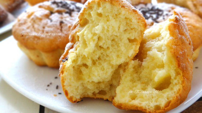 Твороженно-ванильный кекс и кексики