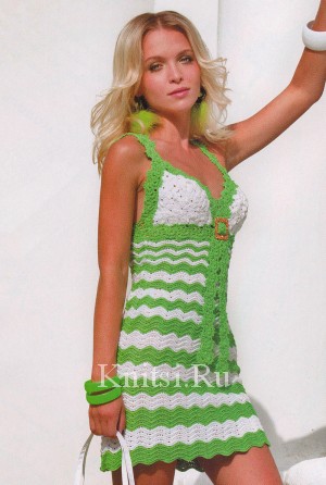 Яблочный фреш - платье на лето