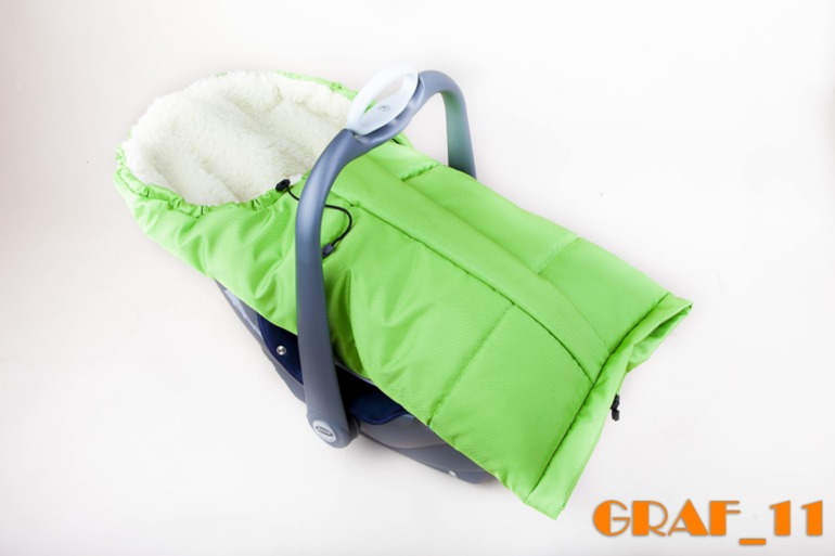 Конверт-мумия на натуральной овчине из Польши