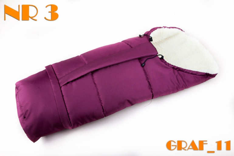 Конверт-мумия на натуральной овчине из Польши