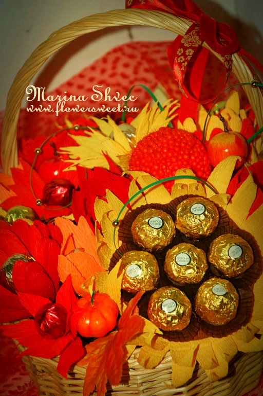 Предлагаю сделать для вас букеты и композиции из конфет =)